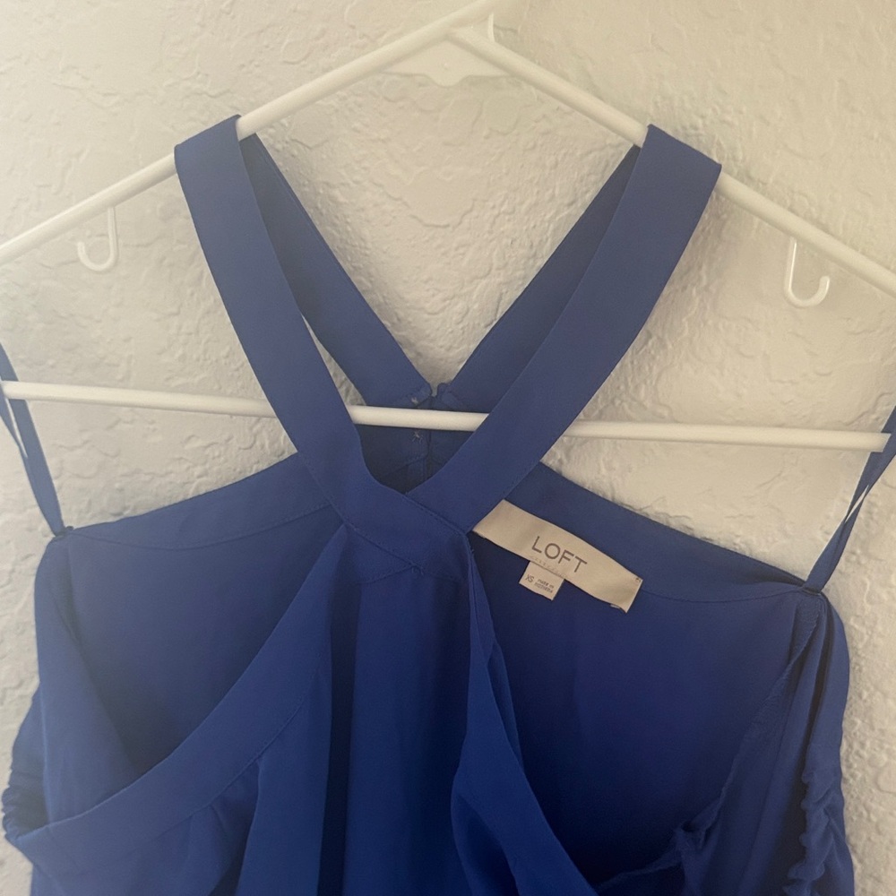 LOFT Strapless Royal Blue top
